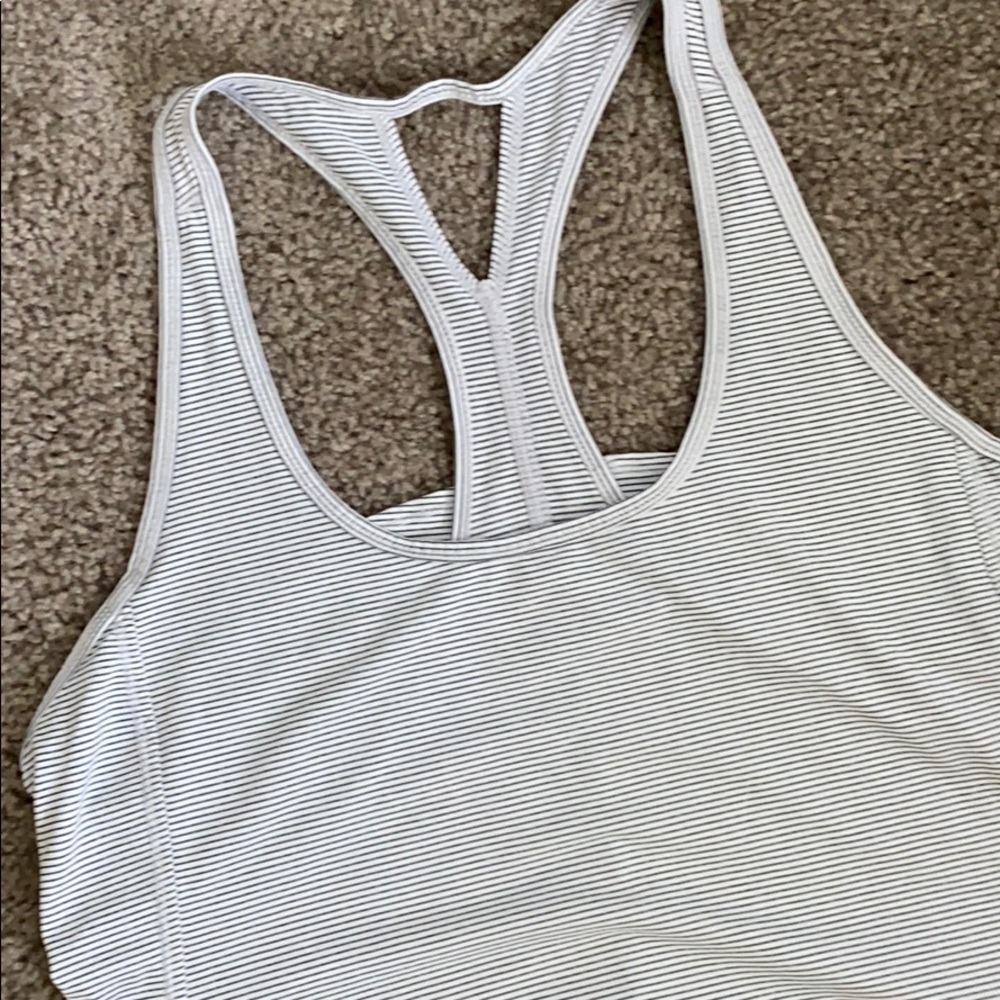 Super soft and light striped workout tank